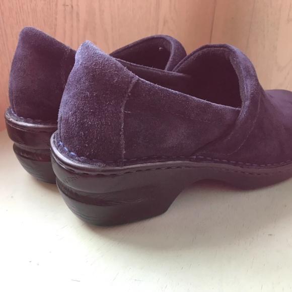 Boc born blue suede leather clogs shoes, women's size 9, excellent shape! - Picture 13 of 15